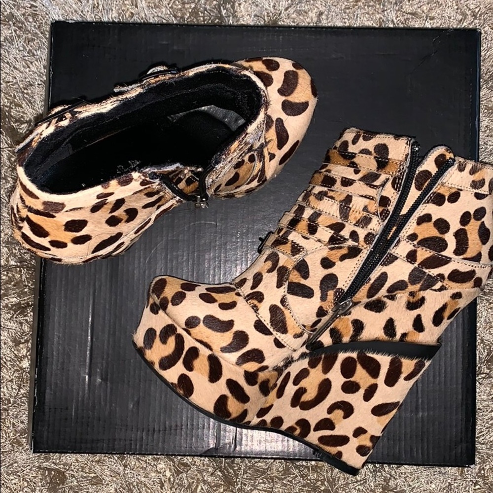 Leopard Print Bootie - image 1